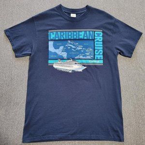 Carnival Cruise Line Caribbean Blue Short Sleeve T-Shirt - Men's Medium (M)